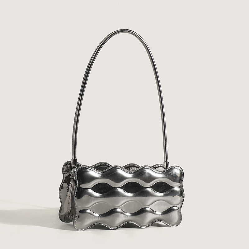 2023 nueva primavera y el verano de charol brillante nicho bolsa de textura popular de las mujeres crossbody bolsa de las mujeres textura hombro axilas