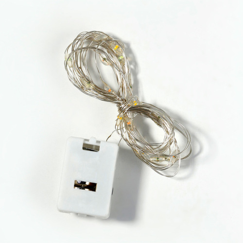 Amazon cross-border best-selling USB copper wire light string, Christmas LED decorative lanterns, copper wire star string light small white box