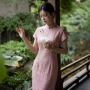 改良年轻款少女短袖旗袍