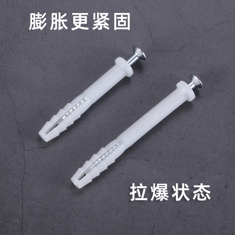 Manufacturer's plastic expansion tube screw kitchen cabinet hanging cabinet extension self-tapping screw with gasket M18 screw kitchen screw