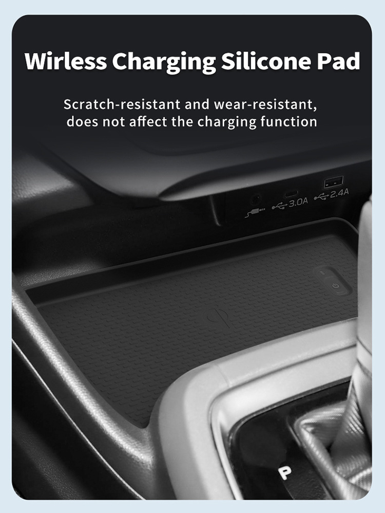 Suitable for 25 Subaru Crosstrek Central Control Wireless Charging Silicone Anti-Slip Mat Car Supplies Modification