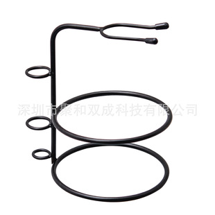 Men's shaving brush rack double-sided old razor razor rack bracket alloy material 3 ring bracket
