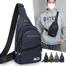 跨境新款尼龙单肩包防泼水百搭轻便胸包男士多功能休闲斜挎包批发