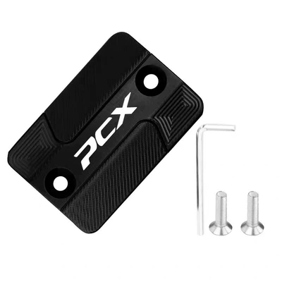 Suitable for Honda Pcx Motorcycle Modified Aluminum Alloy Oil Cup Cover Husky Brake Pump Cover Oil Tank Cover (Motosiklet ləvazimatları və aksesuarları) - 015-upper-pump-cover-black-pcx