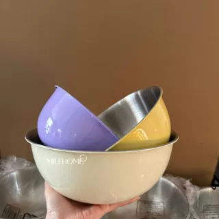 米立厨房304钢沙拉碗揉面盆和面盆洗菜打蛋料理盆家用厨房拌菜碗