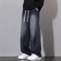 宽松新款春秋季男士牛仔裤