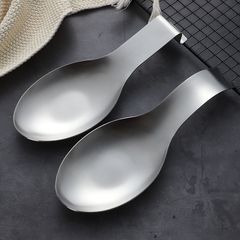 Creative Stainless Steel Thickened Spoon Rest, Ladle, Porridge Spoon, Soup Bowl Spoon Holder, Trivet, Plate Stand, Display Rack, Kitchen Utensil Organizer