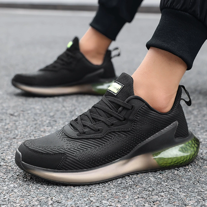 Сверхлегкая мягкая подошва беговых кроссовок увеличена толстая подошва спортивная повседневная обувь прилив высокого качества кожаная мода кроссовки