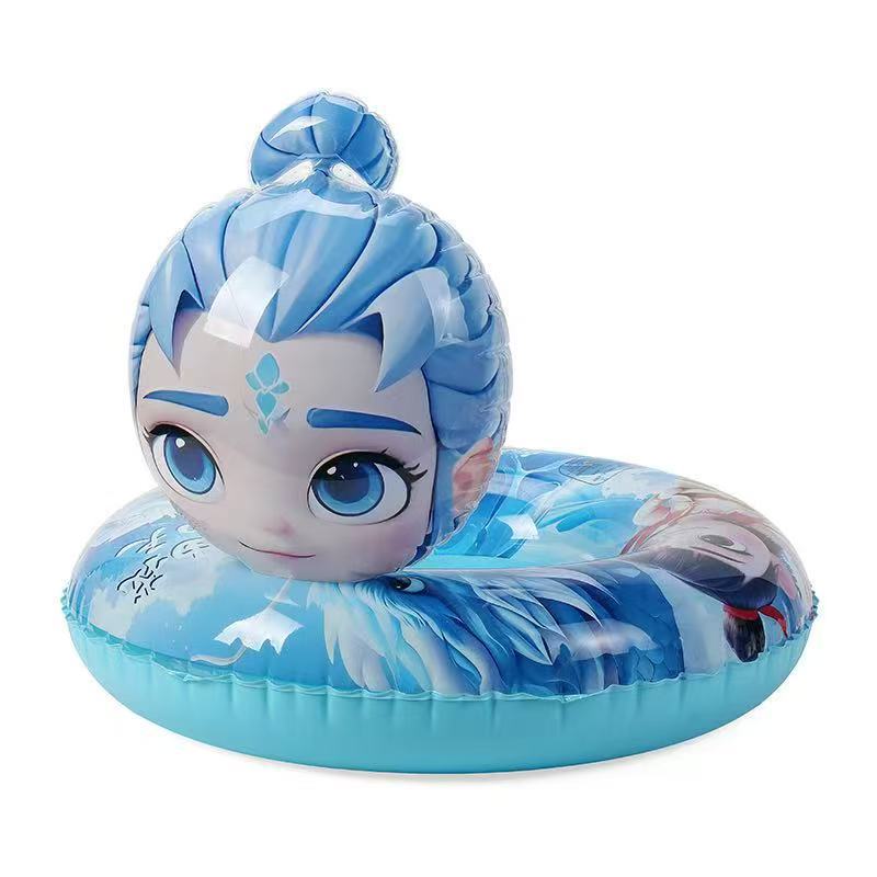 Flotador Inflable Infantil de PVC Eco-amigable con Dibujos Animados para Piscina y Parque Acuático