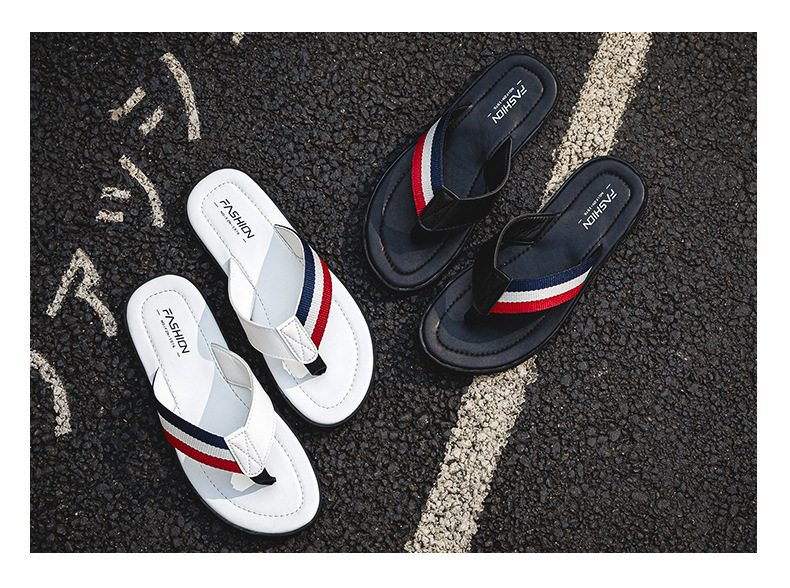 Herren Leder Flip-flops Mit Rutschfester Sohle Für Den Sommer_voghion.com