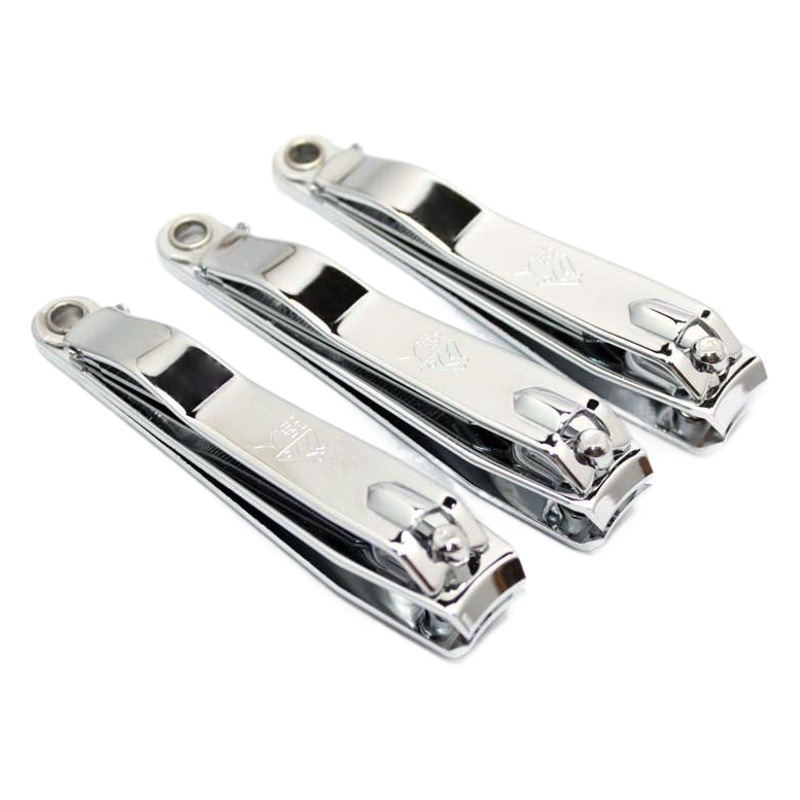 Nail Tools and Supplies Wholesale Large Stainless Steel Nail Clippers Portable Nail Scissors with Nail File Single Pack