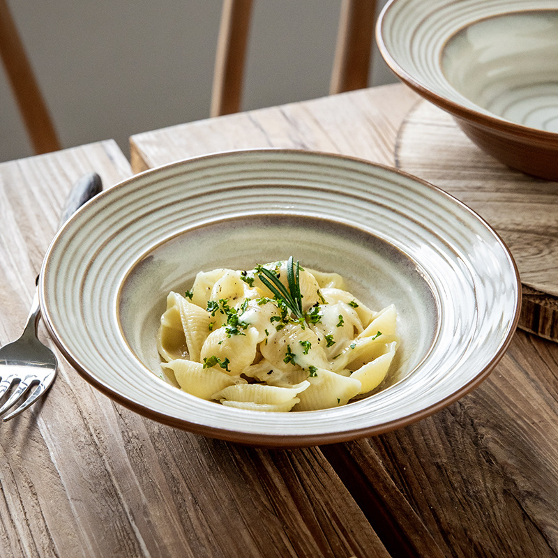 Out of stock 7.5 pulgadas sombrero de paja tazón de ensalada retro tazón de cerámica tazón de sopa japonés tazón doméstico exportación transfronteriza