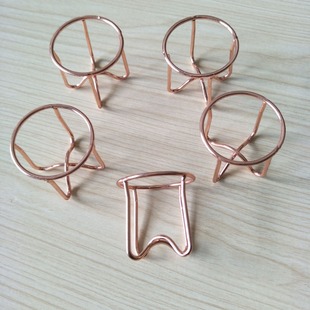 Spot Wholesale Rose Gold Metal Mini Powder Puff Rack Powder Puff Storage Rack Water Drop Anti-Mold Drying Rack Holder