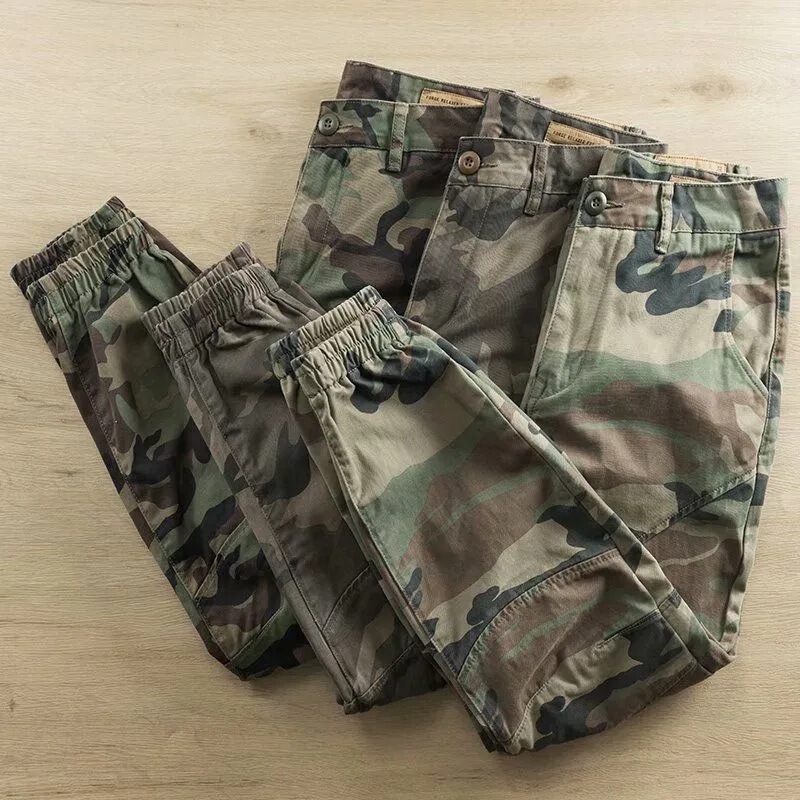 Camouflage Work Pants Men's Wear-resistant Labor Protection Pants Workers Worksite Work Clothes Men's Loose Camouflage Overalls