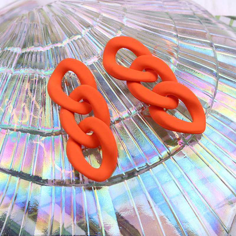 13g Weight Drop Earrings Classification 1 Pair Quantity Daily Occasion Acrylic Material Geometric Pattern Women'S Gender Spray Paint Design Simple Style Style 1 Pair Simple Style Geometric Spray Paint Arylic Drop Earrings 17