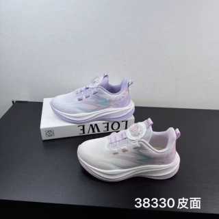 38330 女童运动鞋新款纽扣百搭童鞋皮面舒适轻便耐磨防滑慢跑鞋