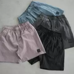 Ultra Cool! Summer New Metallic Nylon Elastic Waist Loose Swim Trunks Beach Shorts Classic Unisex