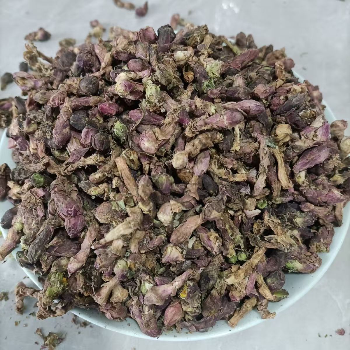 Dried Tussilago Flower Bud Kuan Dong Hua Tussilago farfara Traditional Chinese Herb 500g Sulfur-Free quality and texture