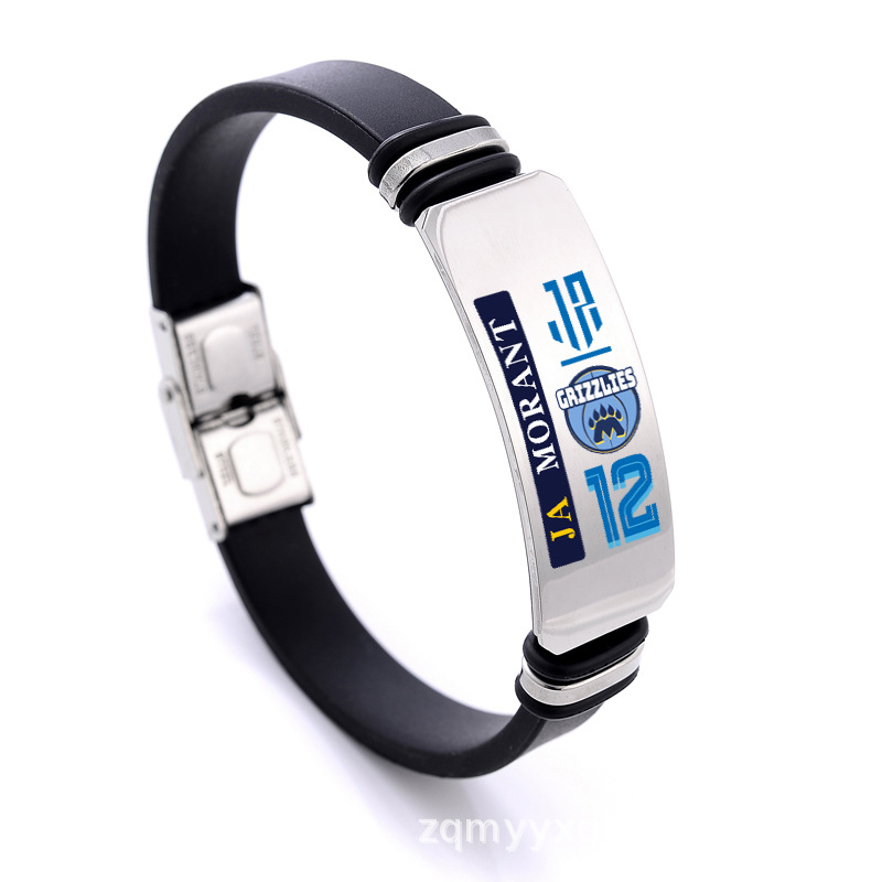 스테인리스 스틸 팔찌 (실버 컬러 일러스트) 모란트