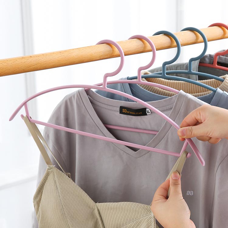 家用半圆宽肩晾衣架 防肩角晒衣架子衣撑子防滑无痕塑料衣服裤架