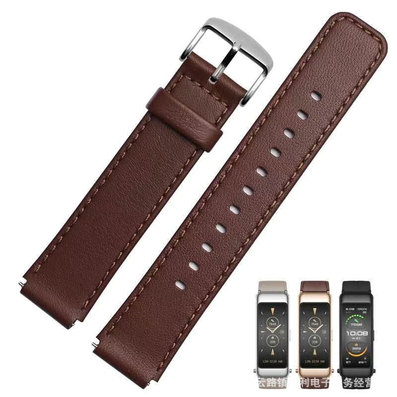 Suitable for Huawei B7 Bracelet B6 Smart Sports Bracelet Leather Replacement B6/B7 Fashionable Leather Strap