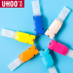 源頭廠家優和夾扣翻蓋塑料夾子胸卡證件夾卡套廠牌夾胸牌夾批發