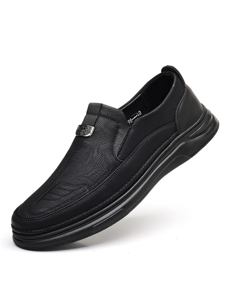 Giày lười nam da mềm mũi nhọn đế thấp chống trượt, kiểu mới phong cách casual — 998 chi tiết 7
