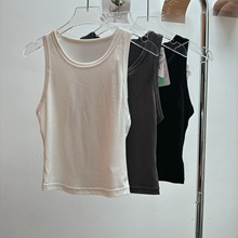 巨好穿 chao软60S桑蚕丝莫代尔长绒棉凉感工字背心女 可外穿打底