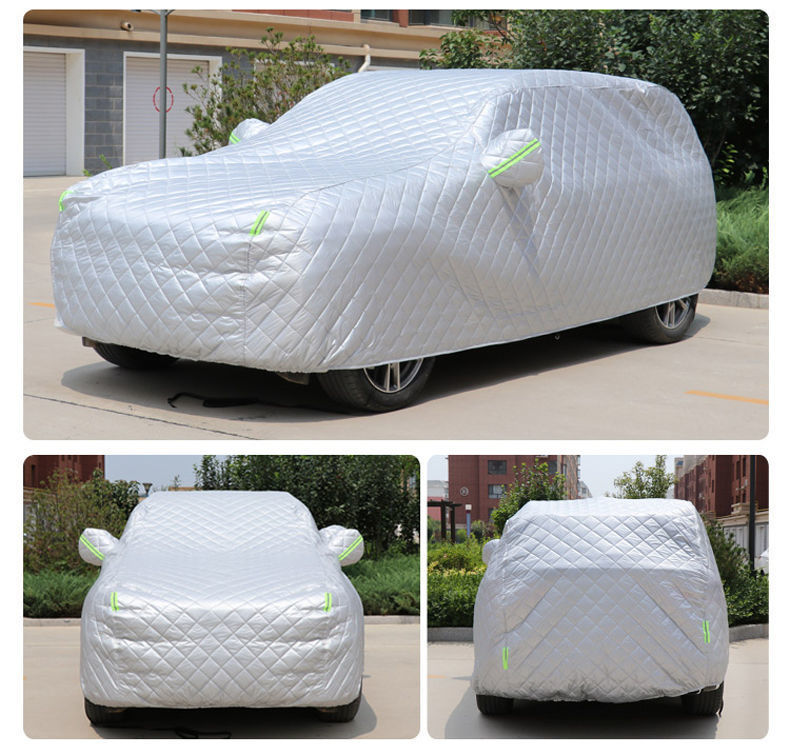 Anti-hailing Extra Thick Cotton Quilt Car Cover, Cold-resistant and Warm in Winter, Cotton-storm-resistant and Snow-resistant All-purpose Car Cover