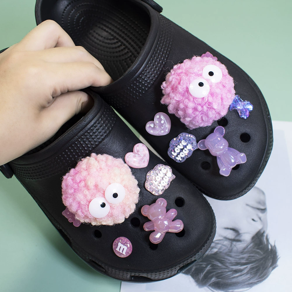Creative cute accessory, removable footwear buckle, DIY, gradient