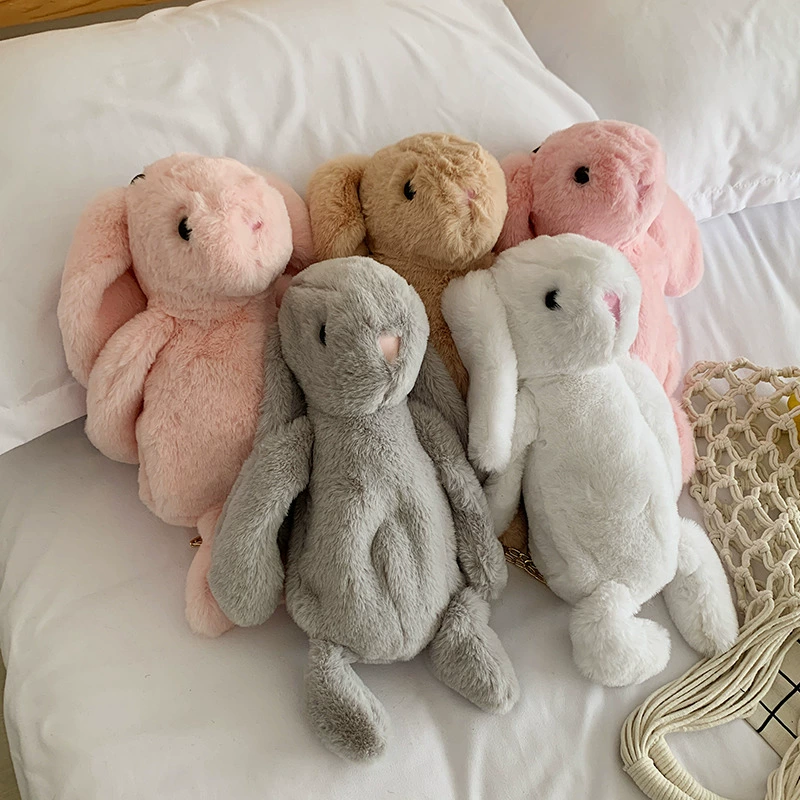 Plush rabbit, doll, shoulder bag, cute backpack, one-shoulder bag
