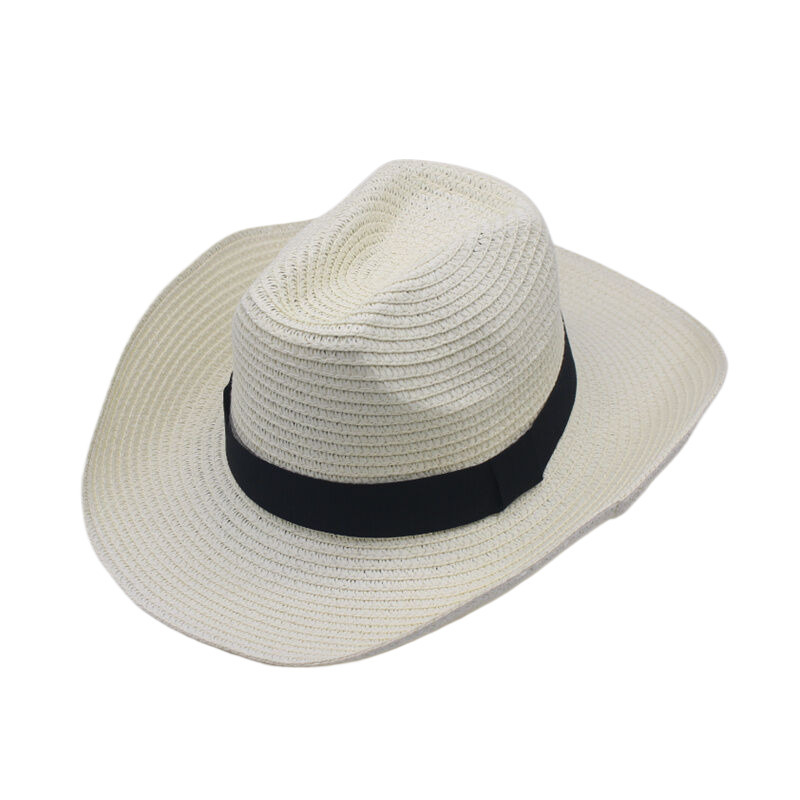 Unisex Basic Solid Color Big Eaves Straw Hat display picture 3