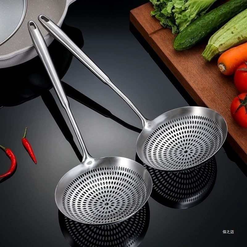 Ситечко для листьев лотоса, встроенный бытовой фильтр из нержавеющей стали, скиммер для пельменей, горячего горшка, лапши, кухонной жарки.