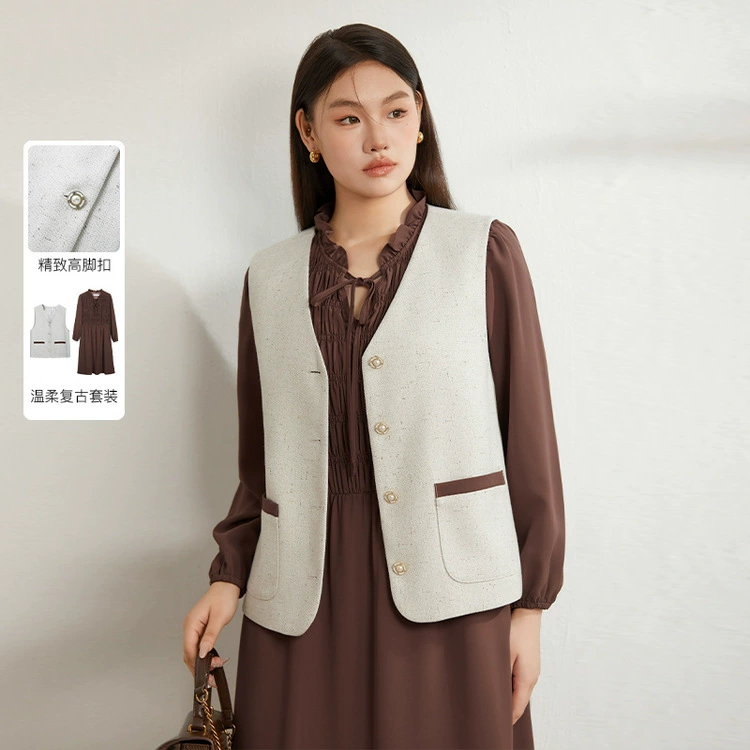 Великое шоу большого размера женской одежды французского стиля высокого уровня нежный темперамент тонкий, двухсекционный комплект толстый mm2024 осенний костюм новый
