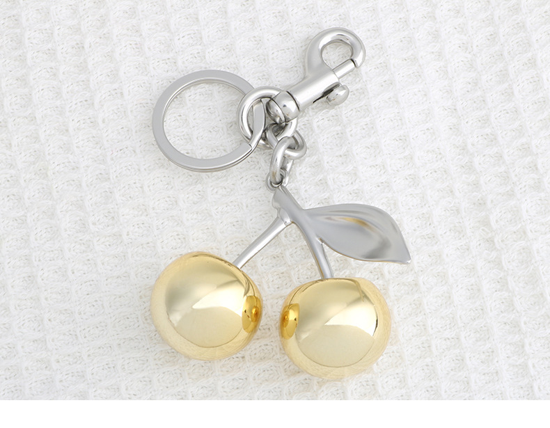 54g Weight Bag Charms Bag Accessories Type 1 Piece Quantity Holiday, Banquet, Daily Occasion Zinc alloy Material Cherry Pattern Casual, Elegant, Lady Style 1 Piece Zinc Alloy Cherry Bag Charms 3