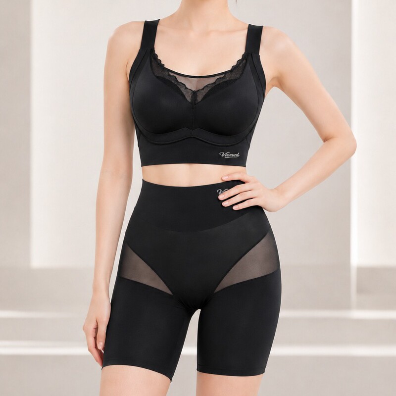 Luxurious summer lift-and-adjust bra for women with large breasts, provides support and gathers side breasts, prevents sagging, soft support, seamless bra