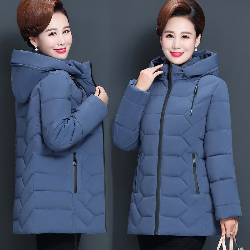 中老年棉衣女装短款妈妈装棉袄中年女30-40-50岁冬装外套羽绒棉服