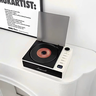 Car CD player Disc Portable Birthday Gift - intelligent-digital-displaynordic-whiteimported-movement-dual-directional-bluetooth-diaphragm-dual-dynamic-speakers-hifi-sound-quality