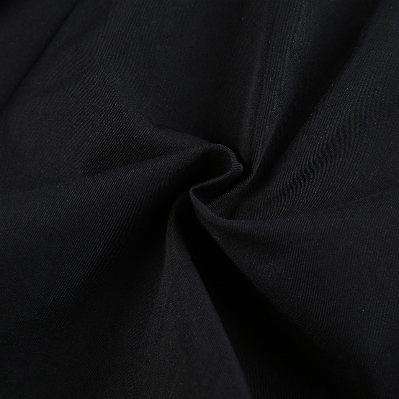 Black leg ring asymmetric pleated metal buckle high waist short skirt NSGXF135729