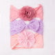 3pc New European and American Baby Headscarf Combo Cute Baby Soft Bow Flower Hair Band Children Hair Band