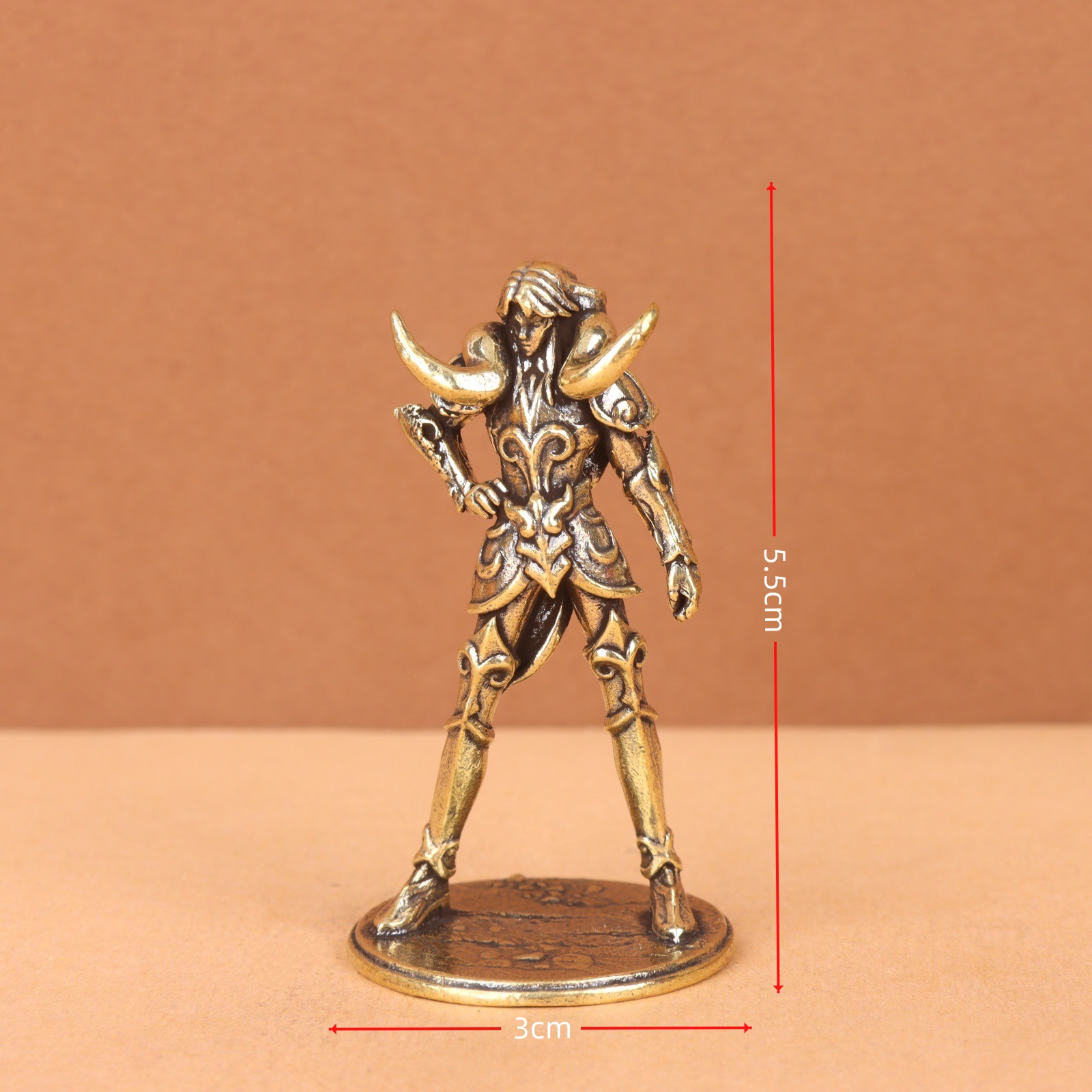 Ventas transfronterizas de bronce doce constelaciones de guardianes adornamientos Star Yao modelo de dibujos animados decoración de escritorio adornamientos de cobre