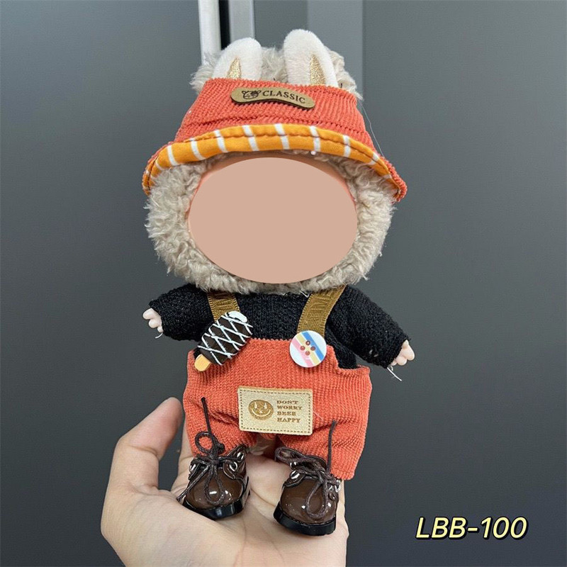 卸売ラブブ labubu ベビー服 17 センチメートルペンダント第一世代と第二世代のビニールぬいぐるみ着替え服セット装飾|undefined