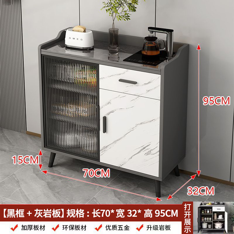 Gabinete de comedor de tabla de roca moderno y simple oficina sala de estar cocina contra la pared puerta de vidrio de lujo bar de té