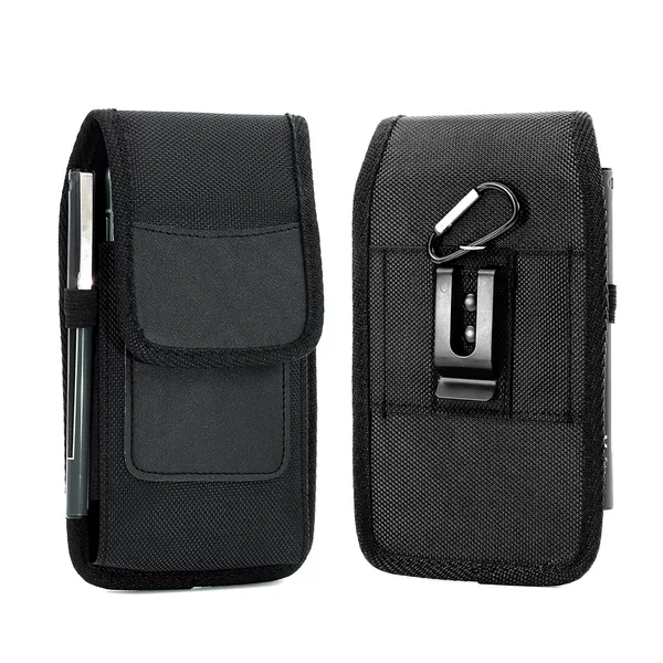 Outdoor Waist Bag for Men, Mobile Phone Bag, Oxford Cloth Vertical Style Waist Holster, Nylon Cloth Portable Belt-Wearable Coin Purse