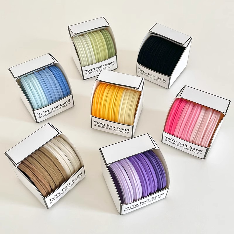 Zhao LuSi con el mismo anillo de cabello de alta altura elástico cabello de cola de cabello corda de goma de cabeza duradera 2024 nuevo de gama alta
