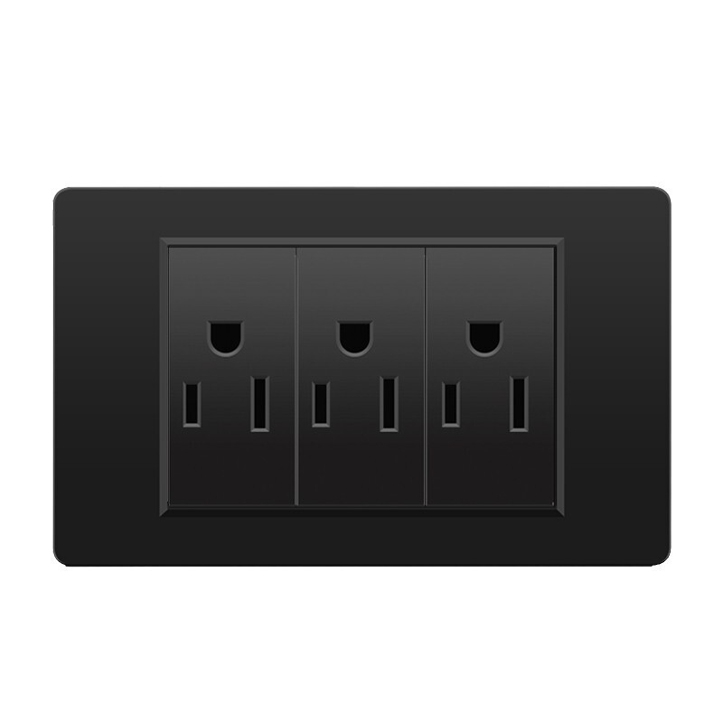 外国貿易スイッチソケット黒 PC パネル壁東南アジアタイ 6 穴台湾ソケット 20Wtype-c|undefined