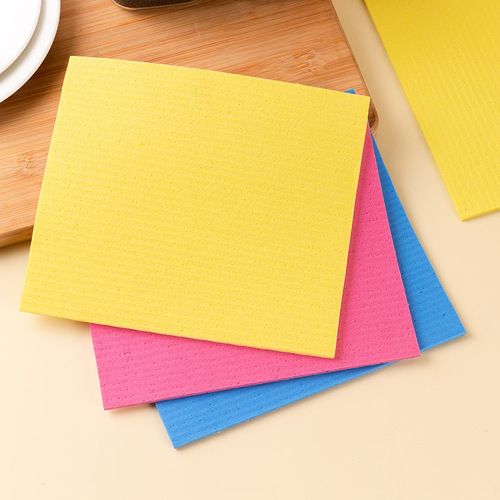 Wood pulp cotton rag kitchen dishwashing artifact pot cleaning and decontamination scouring pad absorbent wood pulp cotton sponge wholesale
