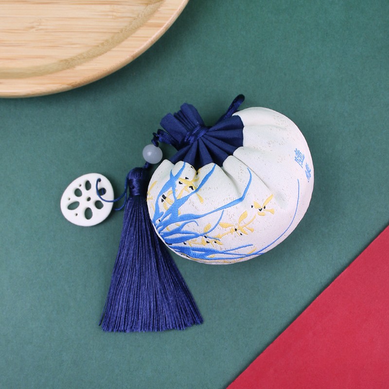 Festival del Barco del Dragón bolsita bolsa vacía bolsita de brocado bolsita bolsa vacía bolsita portátil estilo antiguo colgante de coche Festival del Barco del Dragón regalo