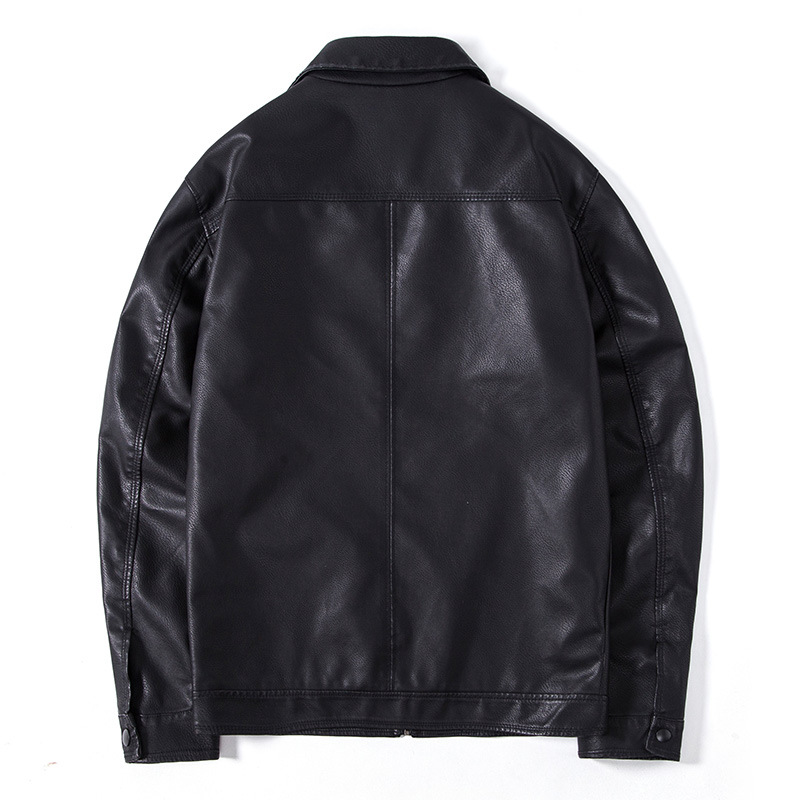 Men's Clothing new men's leather jackets this autumn, cool motorcycle style PU leather jackets, men's stand up collar coat_voghion.com