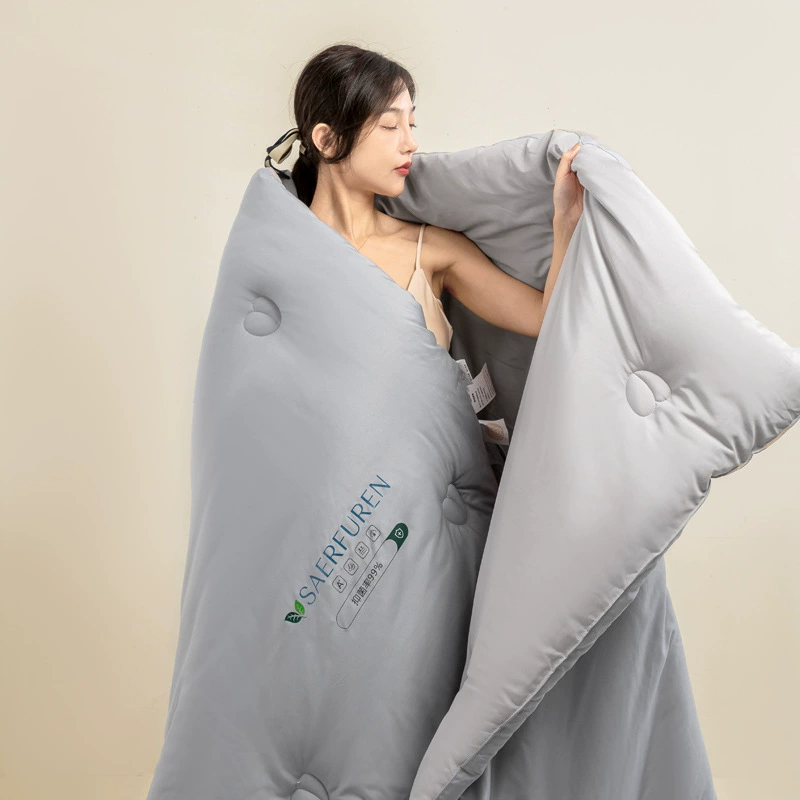 Класс А спать голышом соевое волокно стеганое одеяло зимой утолщенное т warm quilt core весна и осень однослойное кондиционируемое одеяло четыре сезона